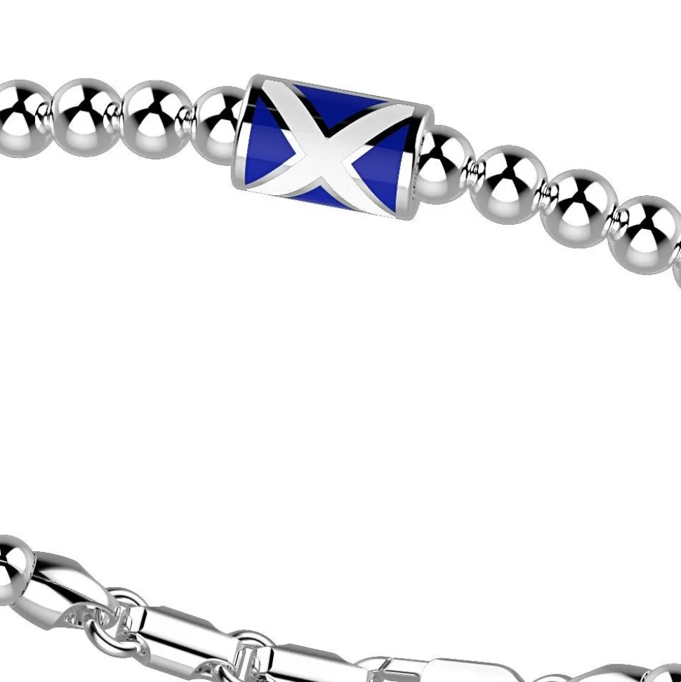 Zancan Silver Beads Bracelet With Nautical Flag.^Zancan Gioielli Best Sale