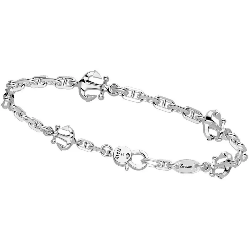 Zancan Silver Bracelet With Anchors.^Zancan Gioielli Online