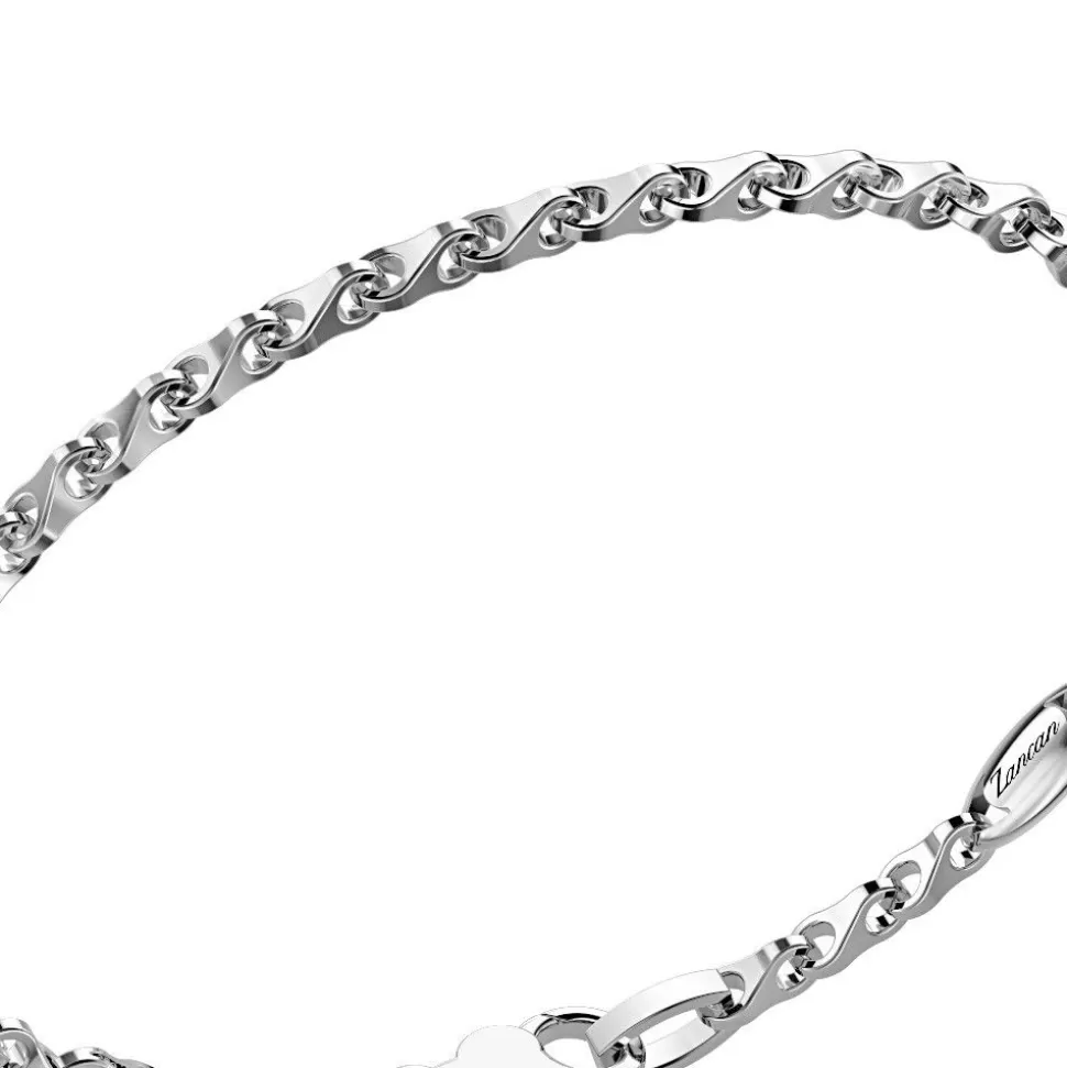 Zancan Silver Bracelet With Foxtail Chain.^Zancan Gioielli New