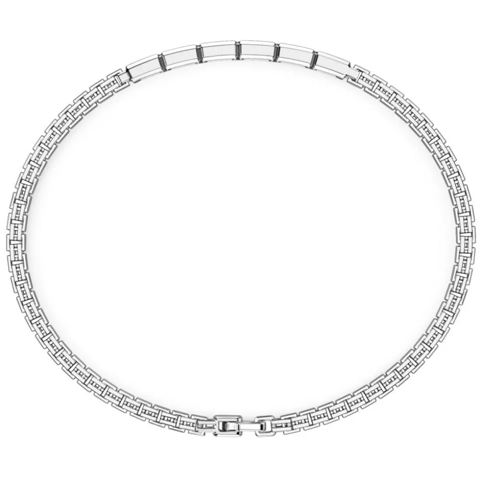 Zancan Silver Bracelet With Tag And Black Stones.^Zancan Gioielli New