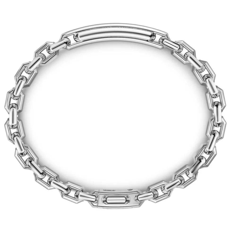 Zancan Silver Bracelet With Tag And Black Stones.^Zancan Gioielli New