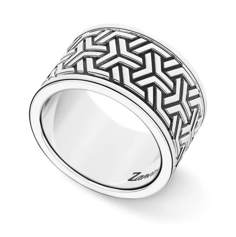 Zancan Silver Broad Band Ring.^Zancan Gioielli Outlet