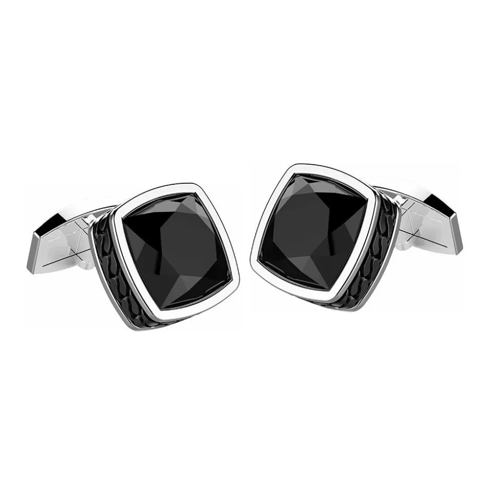 Zancan Silver Cufflinks With Onyx.^Zancan Gioielli Flash Sale