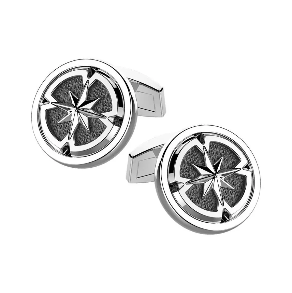 Zancan Silver Cufflinks With Wind Rose.^Zancan Gioielli Cheap