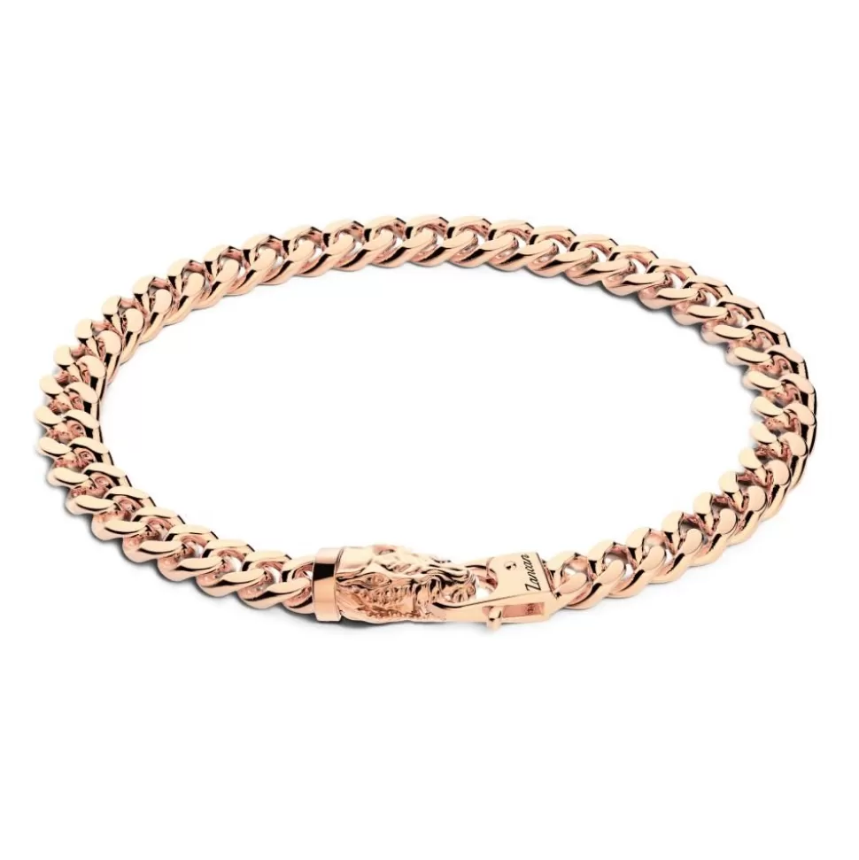 Zancan Silver Curb Chain Bracelet With Crocodile Head Closure.^Zancan Gioielli Store