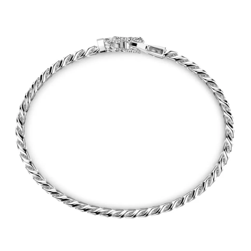 Zancan Silver Curb Chain Bracelet With Crocodile Head Closure.^Zancan Gioielli Cheap