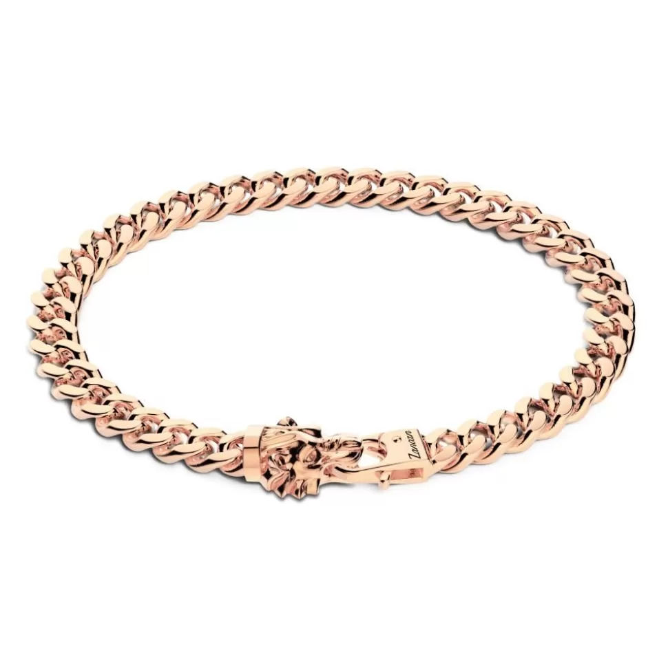 Zancan Silver Curb Chain Bracelet With Lion Head Closure.^Zancan Gioielli Fashion