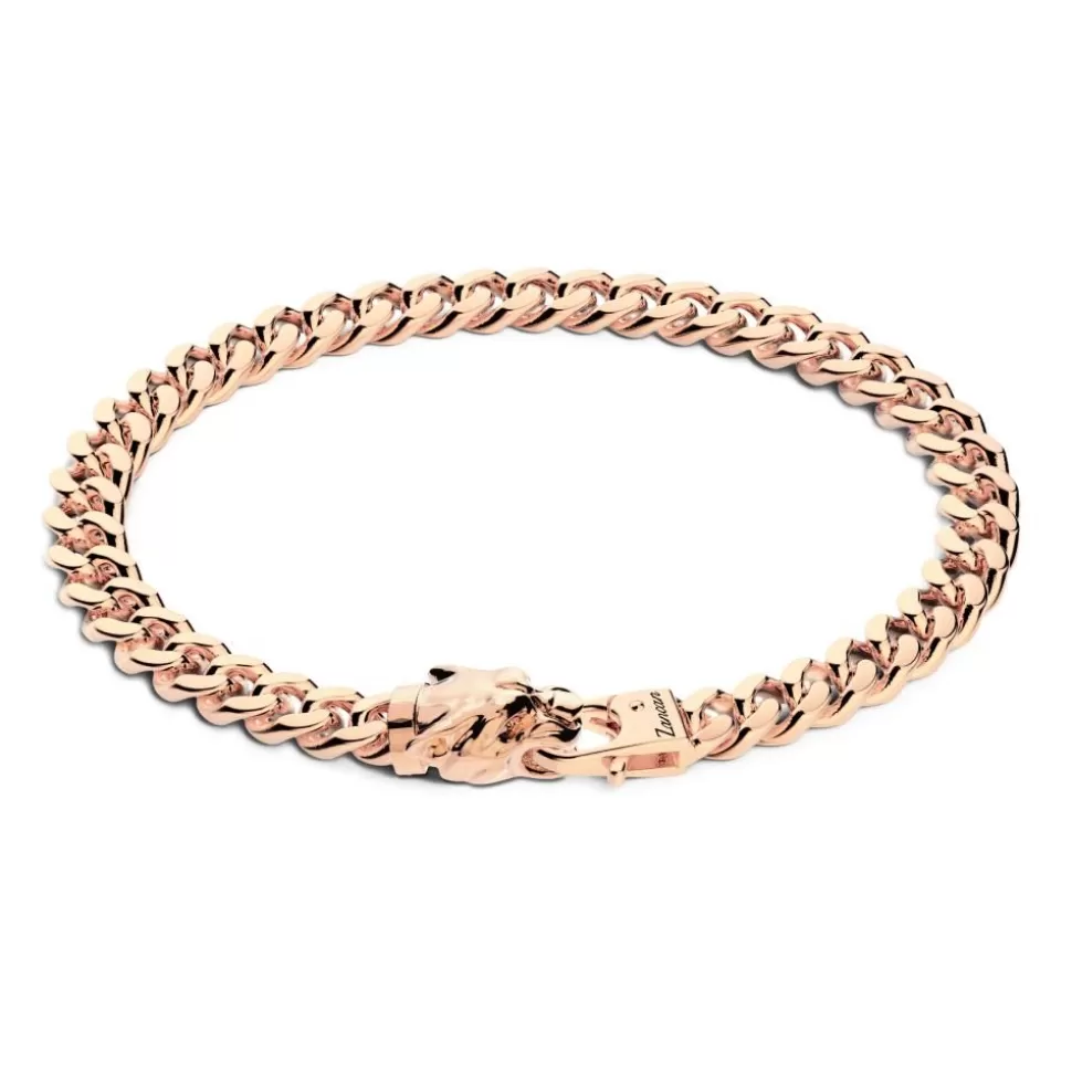 Zancan Silver Curb Chain Bracelet With Panther Head Closure.^Zancan Gioielli Discount