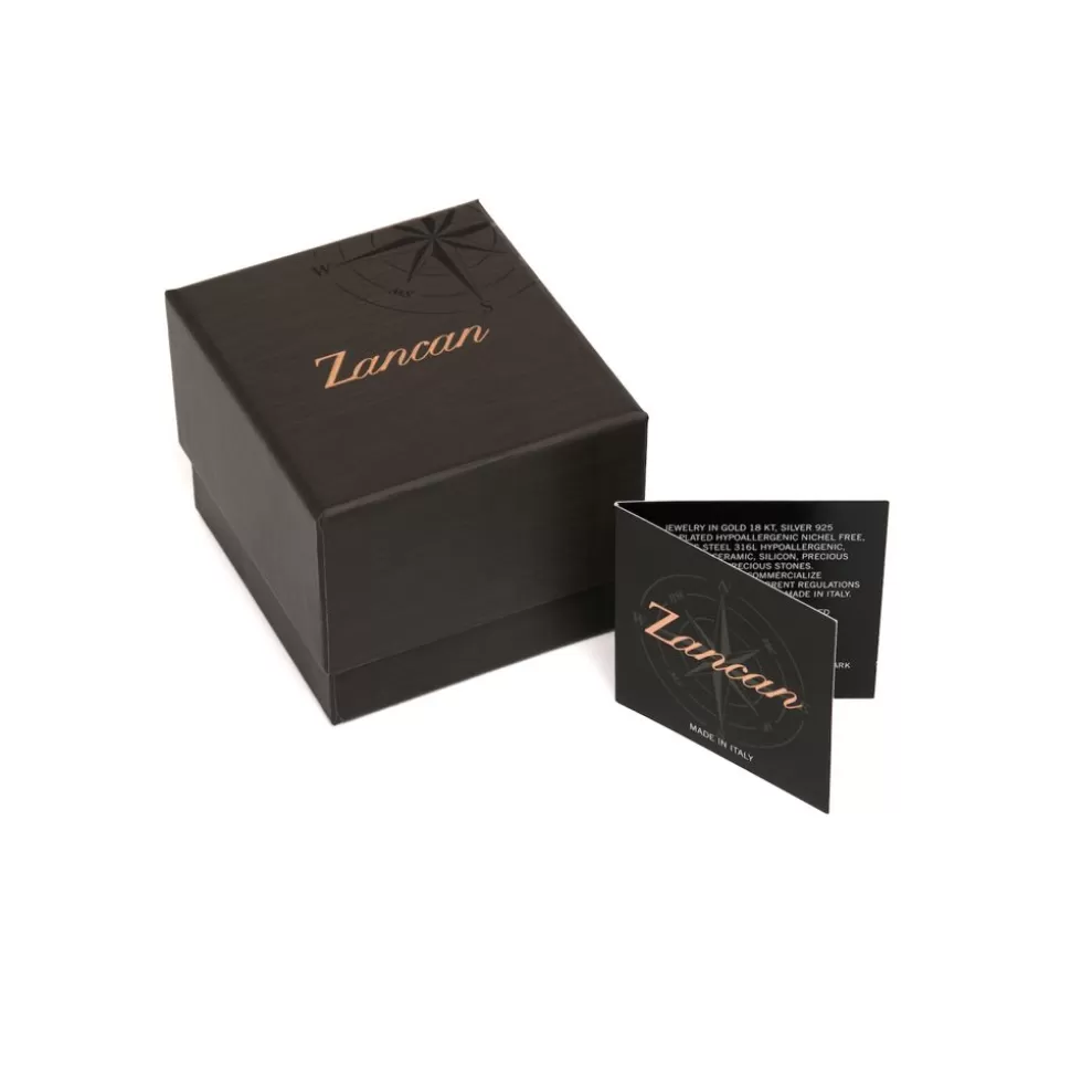 Zancan Silver Curb Chain Bracelet With Tag And Onyx.^Zancan Gioielli Fashion