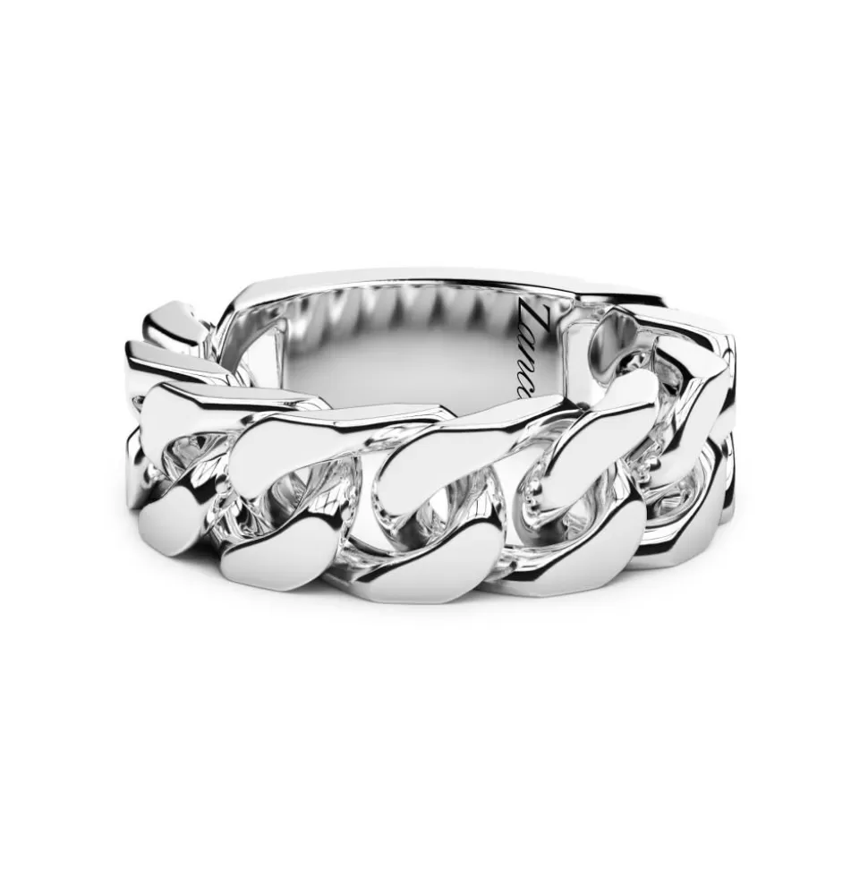 Zancan Silver Curb Chain Ring.^Zancan Gioielli Best Sale