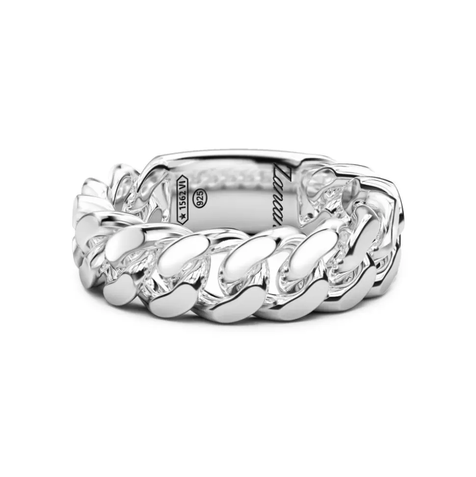 Zancan Silver Curb Chain Ring.^Zancan Gioielli Hot