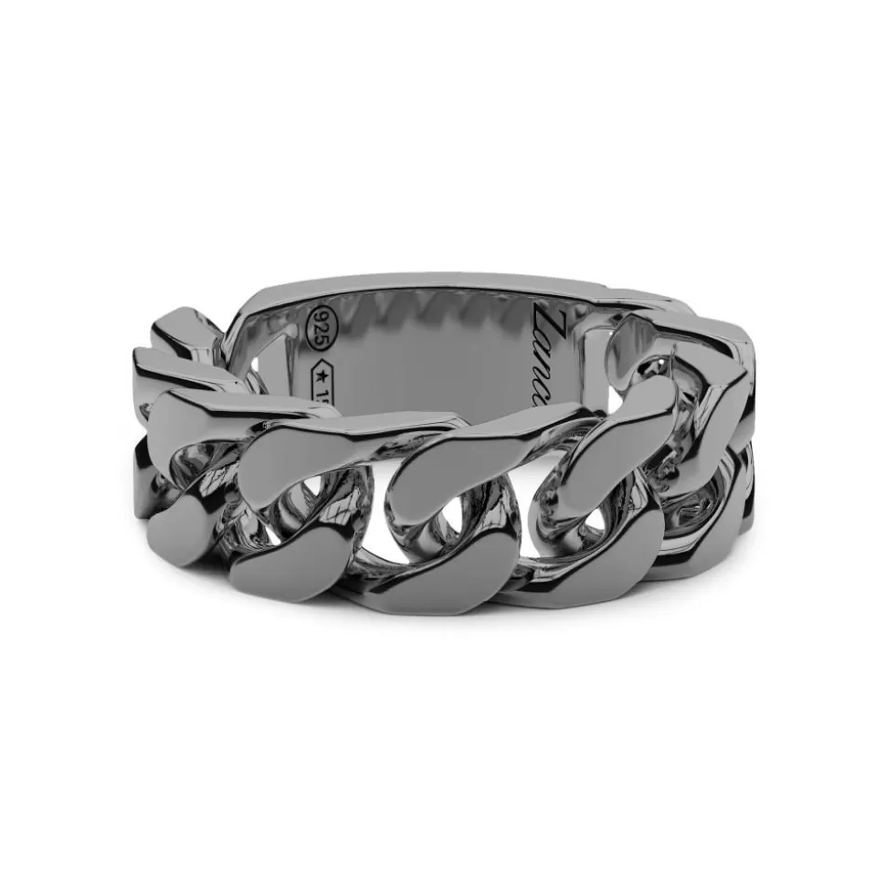 Zancan Silver Curb Chain Ring.^Zancan Gioielli Clearance