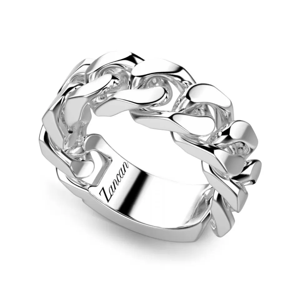 Zancan Silver Curb Chain Ring.^Zancan Gioielli Best Sale