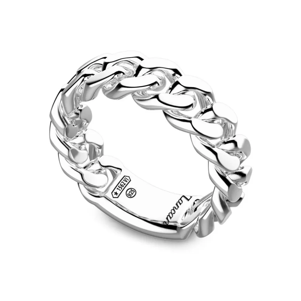 Zancan Silver Curb Chain Ring.^Zancan Gioielli Hot