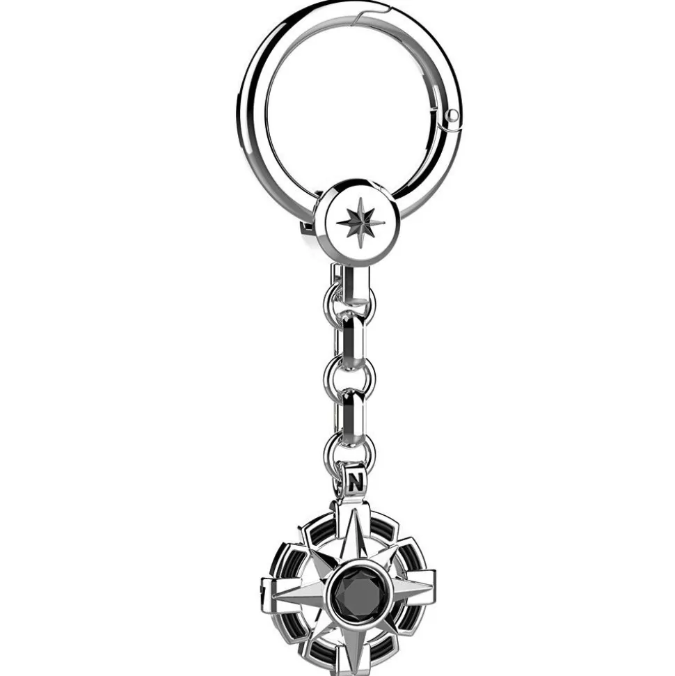 Zancan Silver Keychain With Onyx^Zancan Gioielli Discount