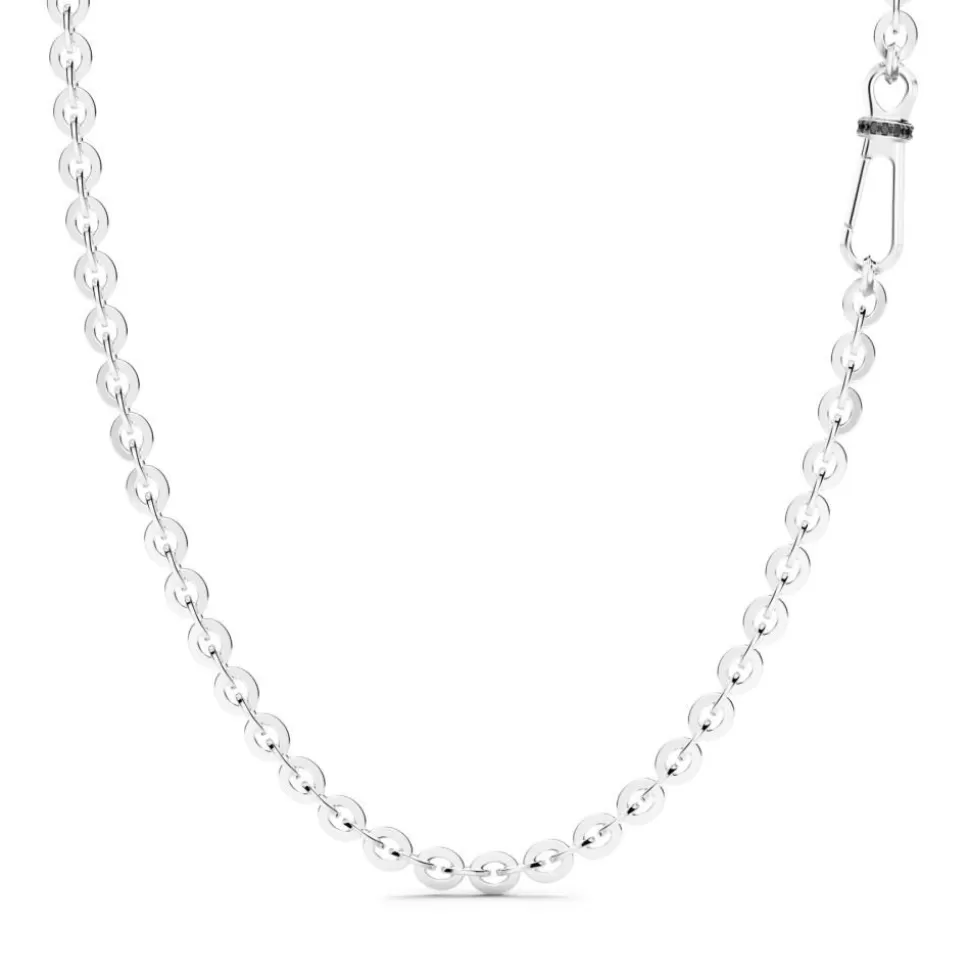 Zancan Silver Link-Only Necklace With Black Stones.^Zancan Gioielli Hot