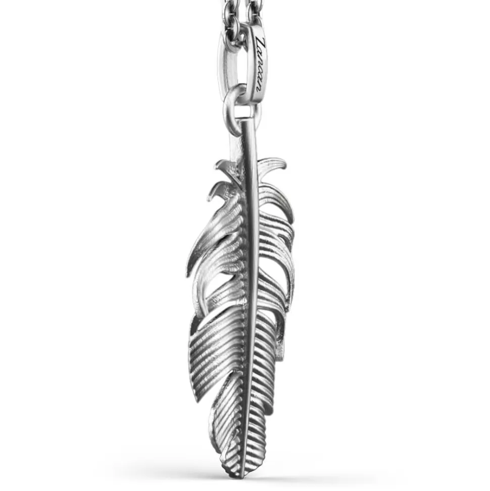 Zancan Silver Necklace Feather Pendant.^Zancan Gioielli Discount