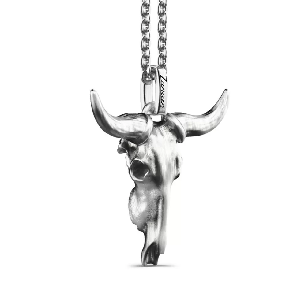 Zancan Silver Necklace With Buffalo Pendant.^Zancan Gioielli Best