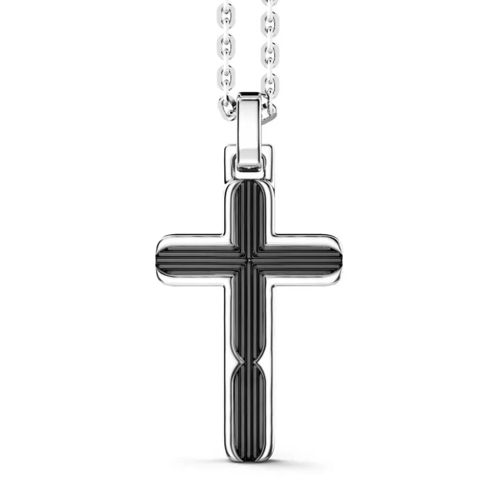 Zancan Silver Necklace With Cross Pendant.^Zancan Gioielli Fashion