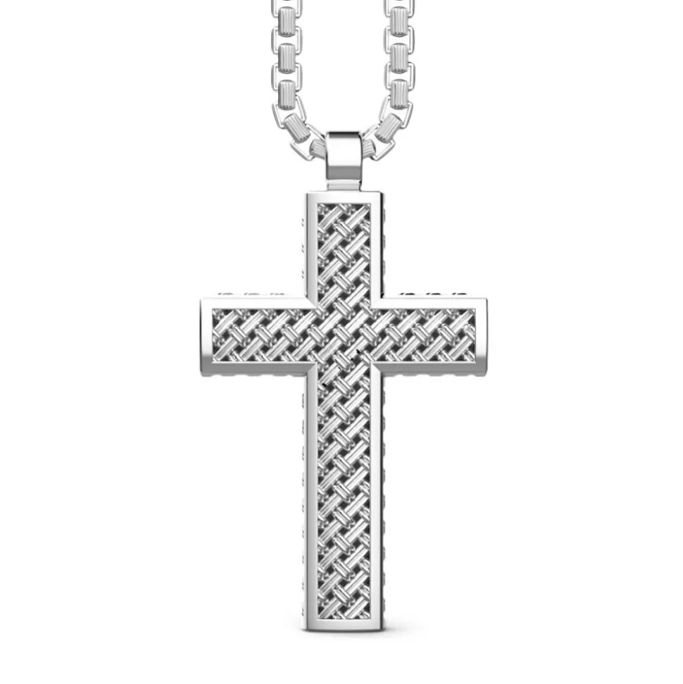 Zancan Silver Necklace With Cross Pendant.^Zancan Gioielli Hot