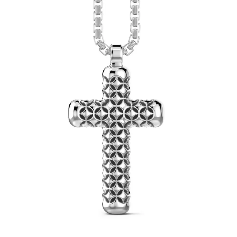 Zancan Silver Necklace With Cross Pendant.^Zancan Gioielli Shop