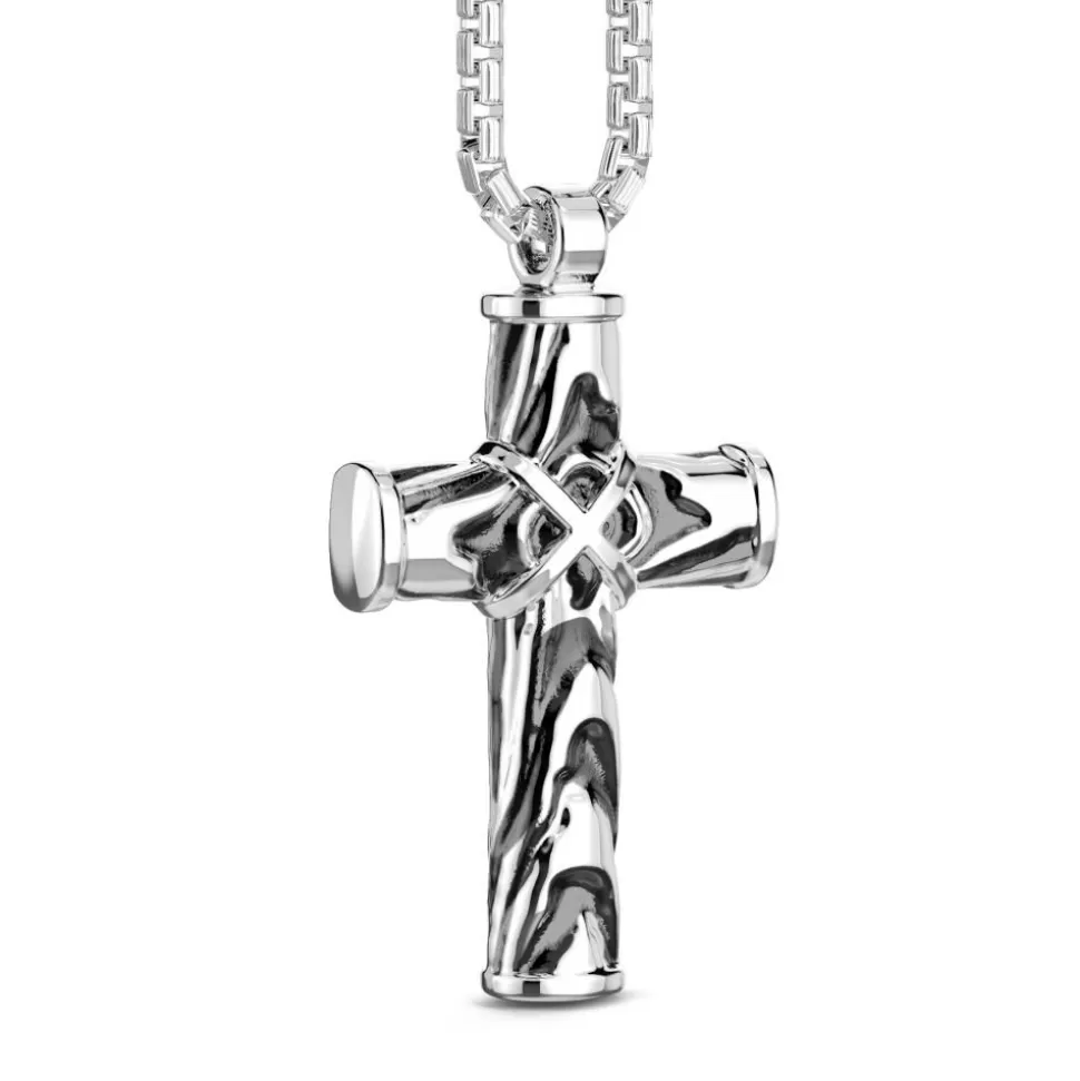 Zancan Silver Necklace With Cross Pendant.^Zancan Gioielli New