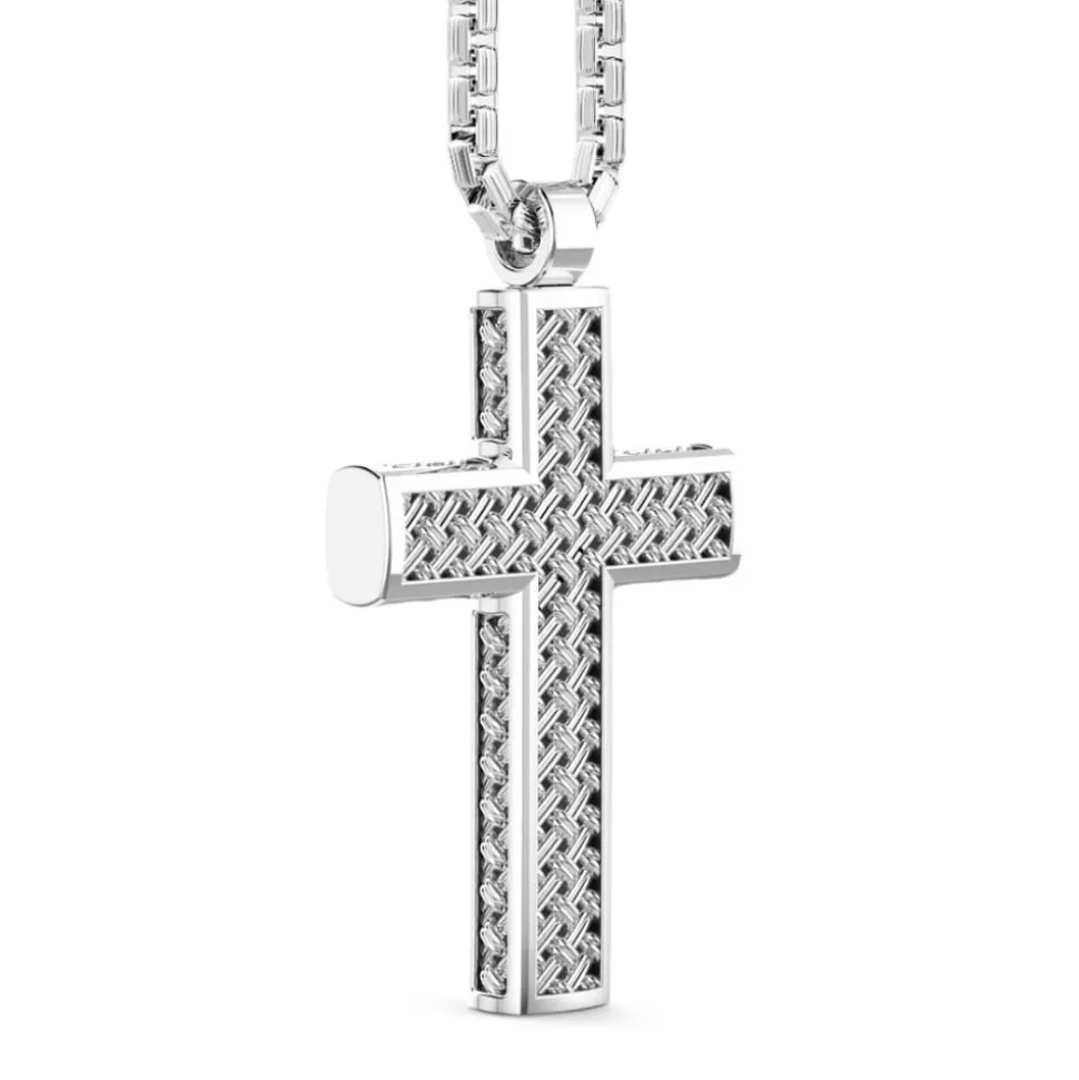 Zancan Silver Necklace With Cross Pendant.^Zancan Gioielli Hot