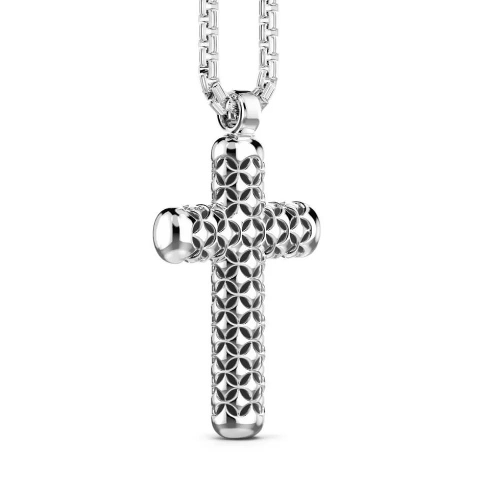 Zancan Silver Necklace With Cross Pendant.^Zancan Gioielli Shop