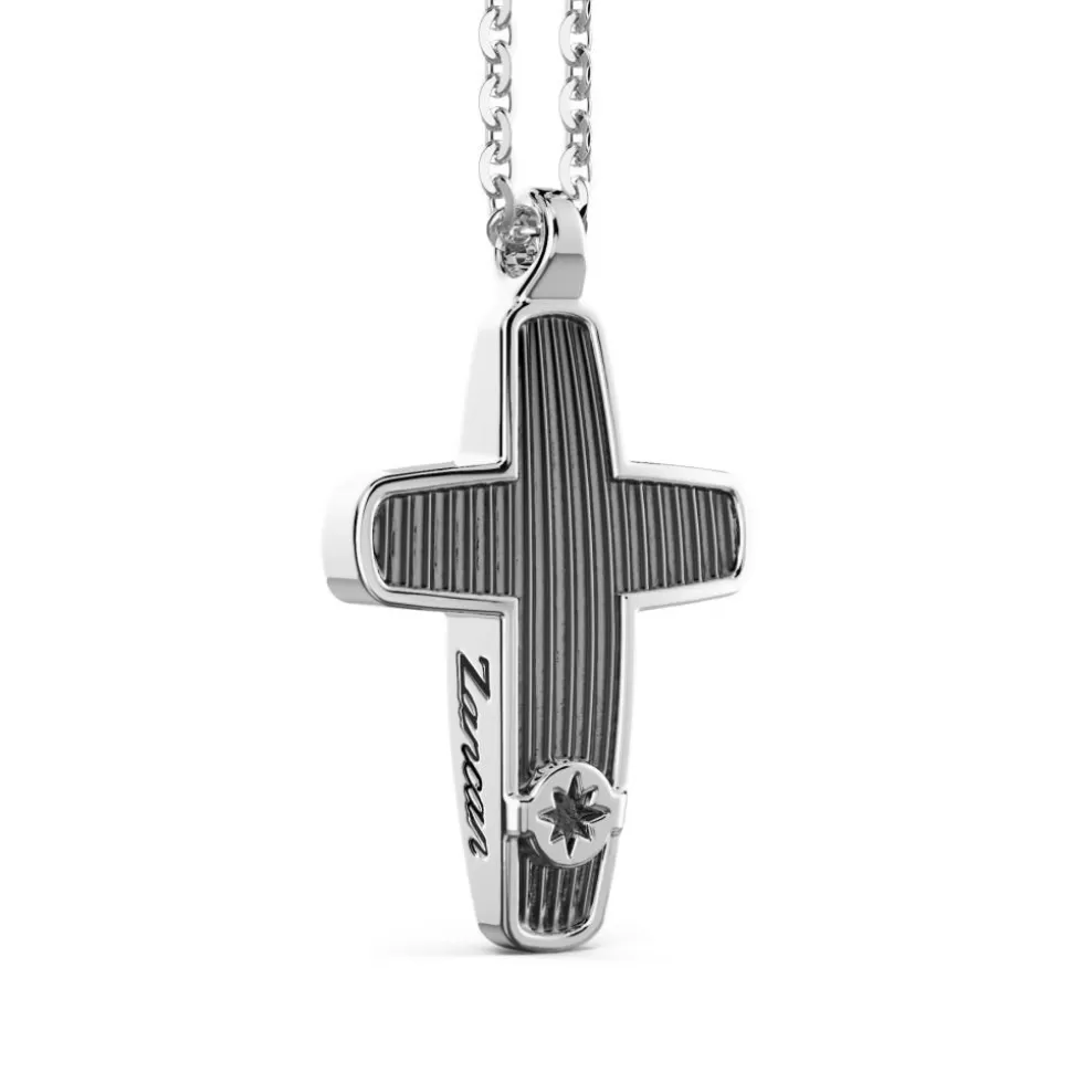 Zancan Silver Necklace With Cross Pendant.^Zancan Gioielli Best Sale