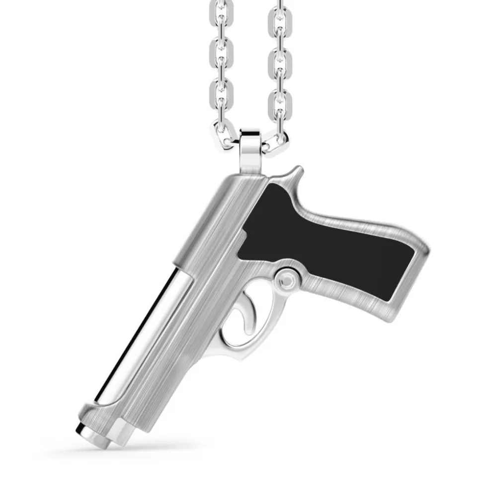 Zancan Silver Necklace With Gun Pendant.^Zancan Gioielli Discount