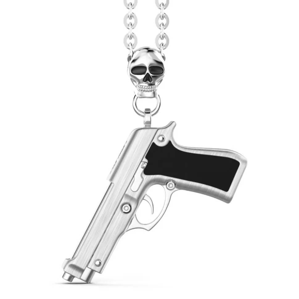 Zancan Silver Necklace With Gun Pendant.^Zancan Gioielli New