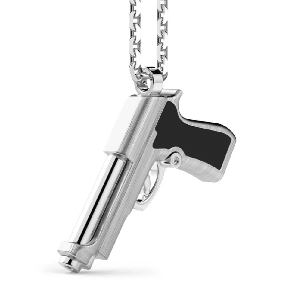 Zancan Silver Necklace With Gun Pendant.^Zancan Gioielli Discount