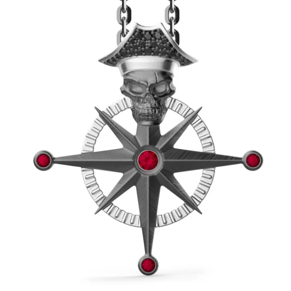 Zancan Silver Necklace With Pirate Skull Pendant.^Zancan Gioielli Shop