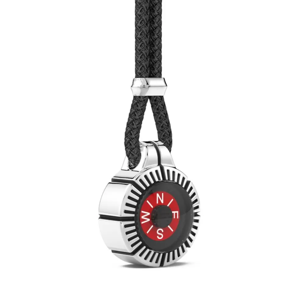 Zancan Silver Necklace With Red Compass.^Zancan Gioielli Cheap