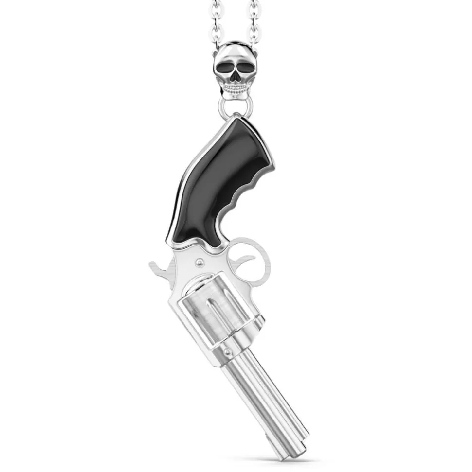 Zancan Silver Necklace With Revolver Pendant.^Zancan Gioielli Clearance