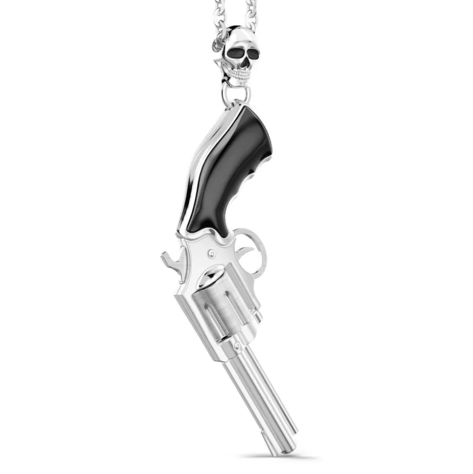 Zancan Silver Necklace With Revolver Pendant.^Zancan Gioielli Clearance