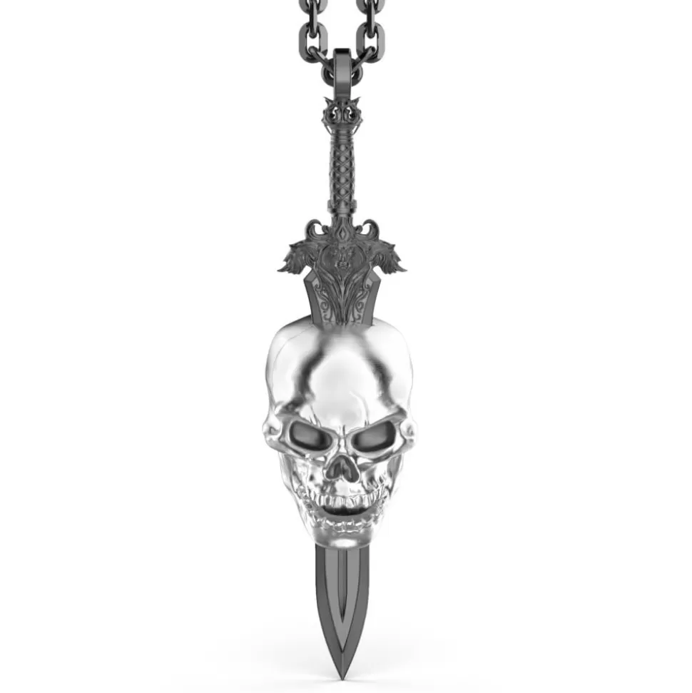 Zancan Silver Necklace With Skull.^Zancan Gioielli Store