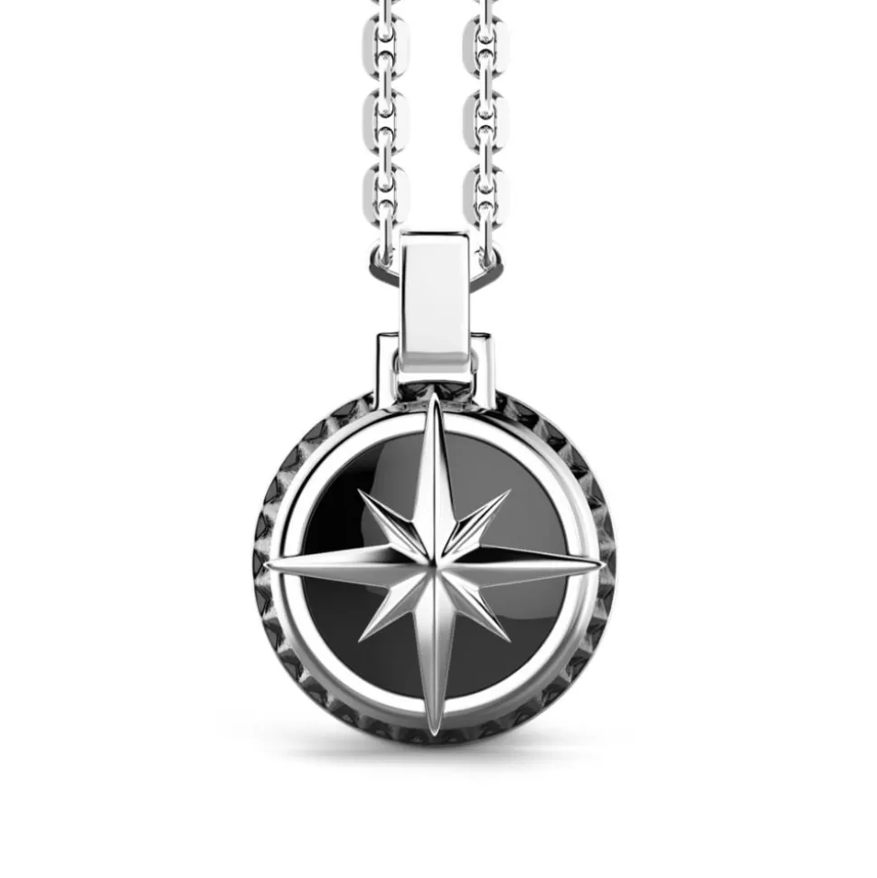 Zancan Silver Necklace With Wind Rose Pendant.^Zancan Gioielli Best Sale