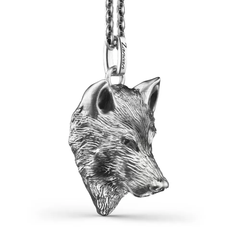 Zancan Silver Necklace With Wolf.^Zancan Gioielli Discount