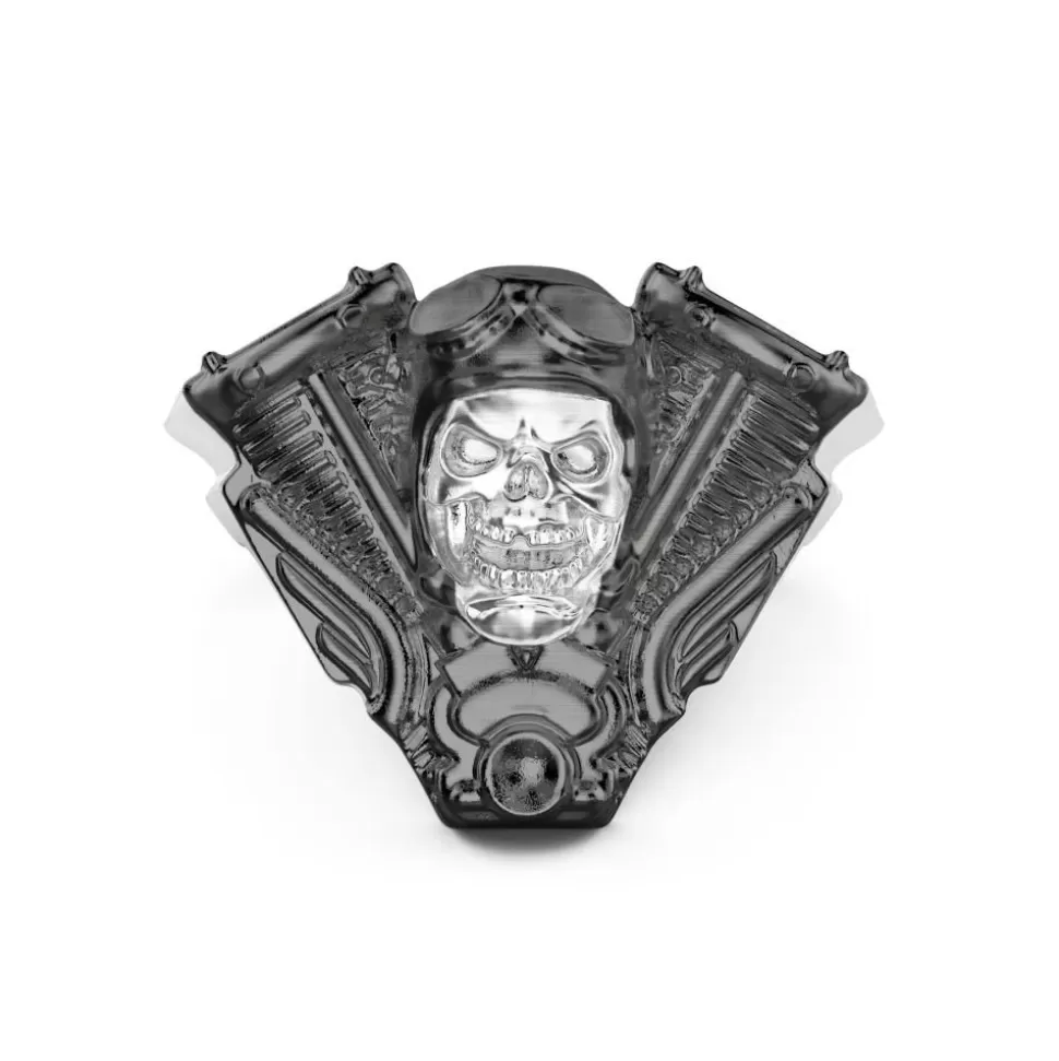 Zancan Silver Ring With Biker Skull.^Zancan Gioielli Best Sale