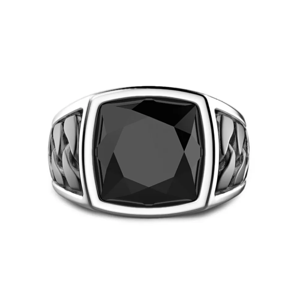 Zancan Silver Ring With Black Stone.^Zancan Gioielli Cheap