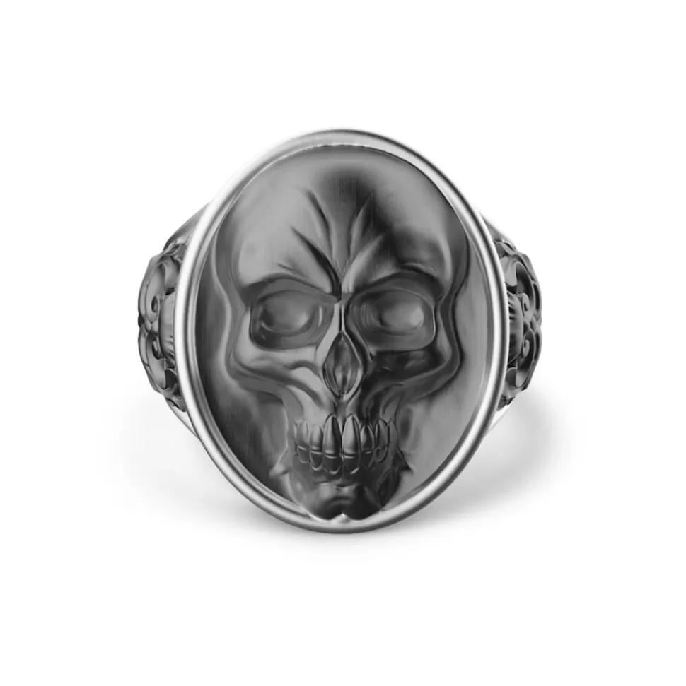 Zancan Silver Ring With Evanescent Skull.^Zancan Gioielli Best