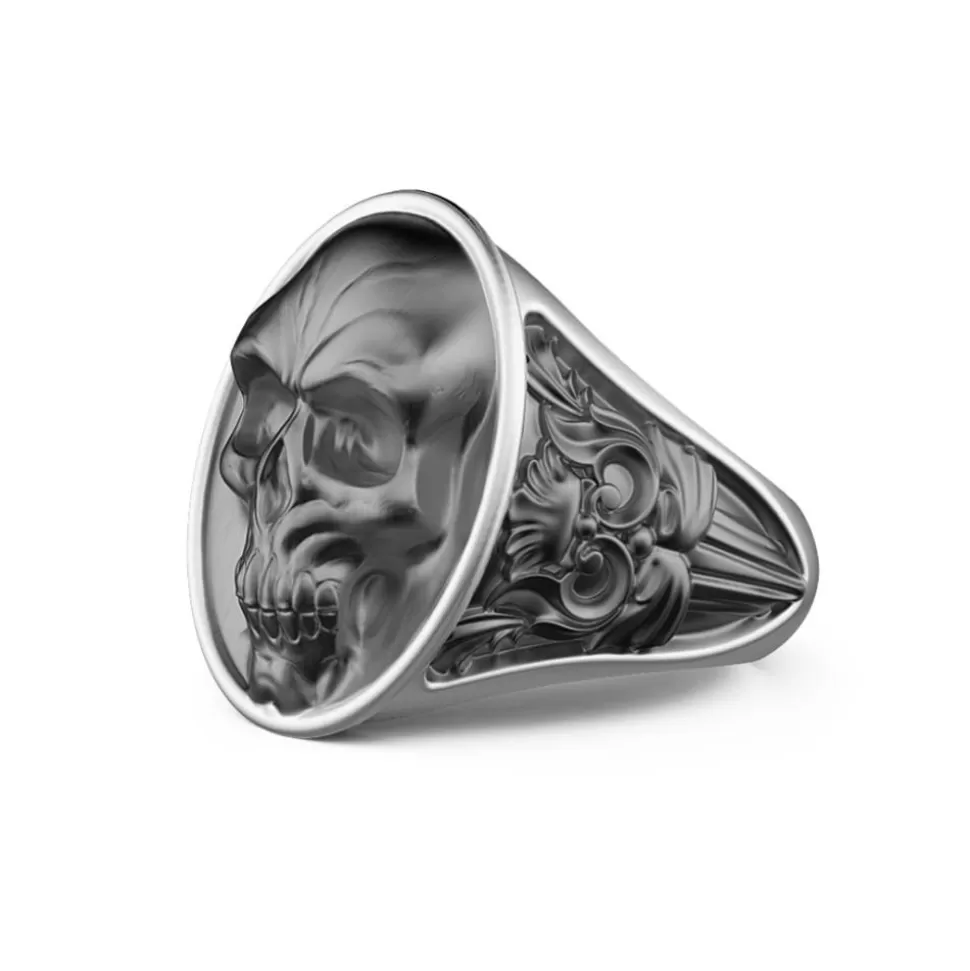 Zancan Silver Ring With Evanescent Skull.^Zancan Gioielli Best