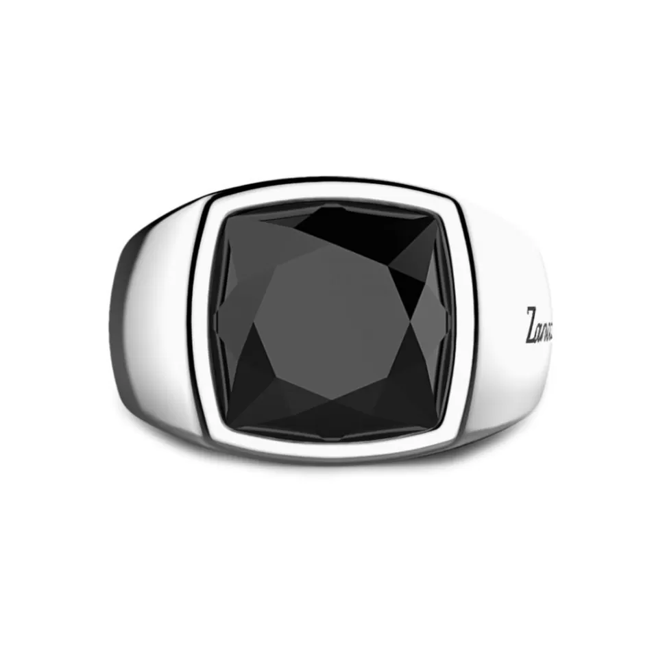 Zancan Silver Ring With Large Natural Onyx.^Zancan Gioielli Store