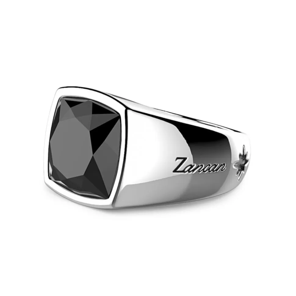 Zancan Silver Ring With Large Natural Onyx.^Zancan Gioielli Store