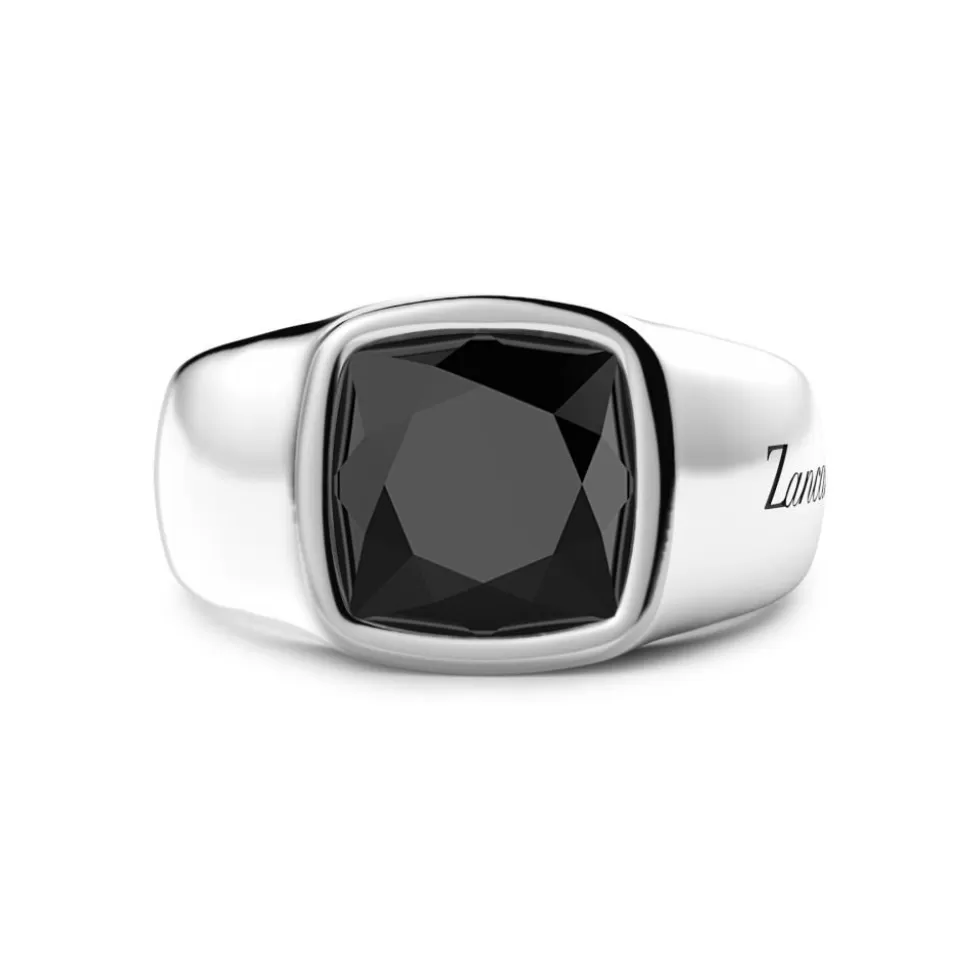 Zancan Silver Ring With Onyx.^Zancan Gioielli Best Sale