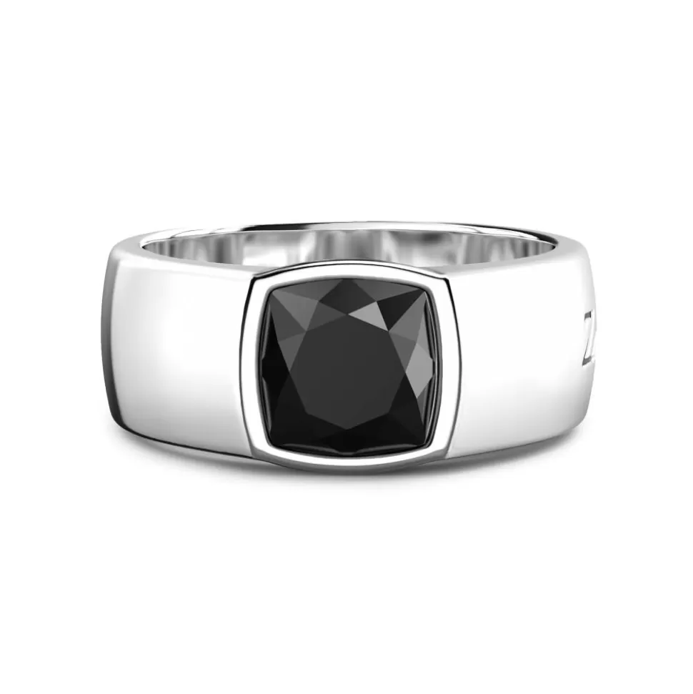 Zancan Silver Ring With Onyx.^Zancan Gioielli Sale