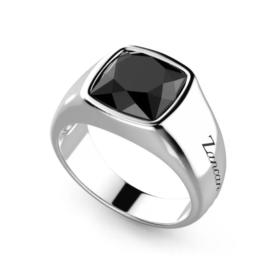 Zancan Silver Ring With Onyx.^Zancan Gioielli Best Sale