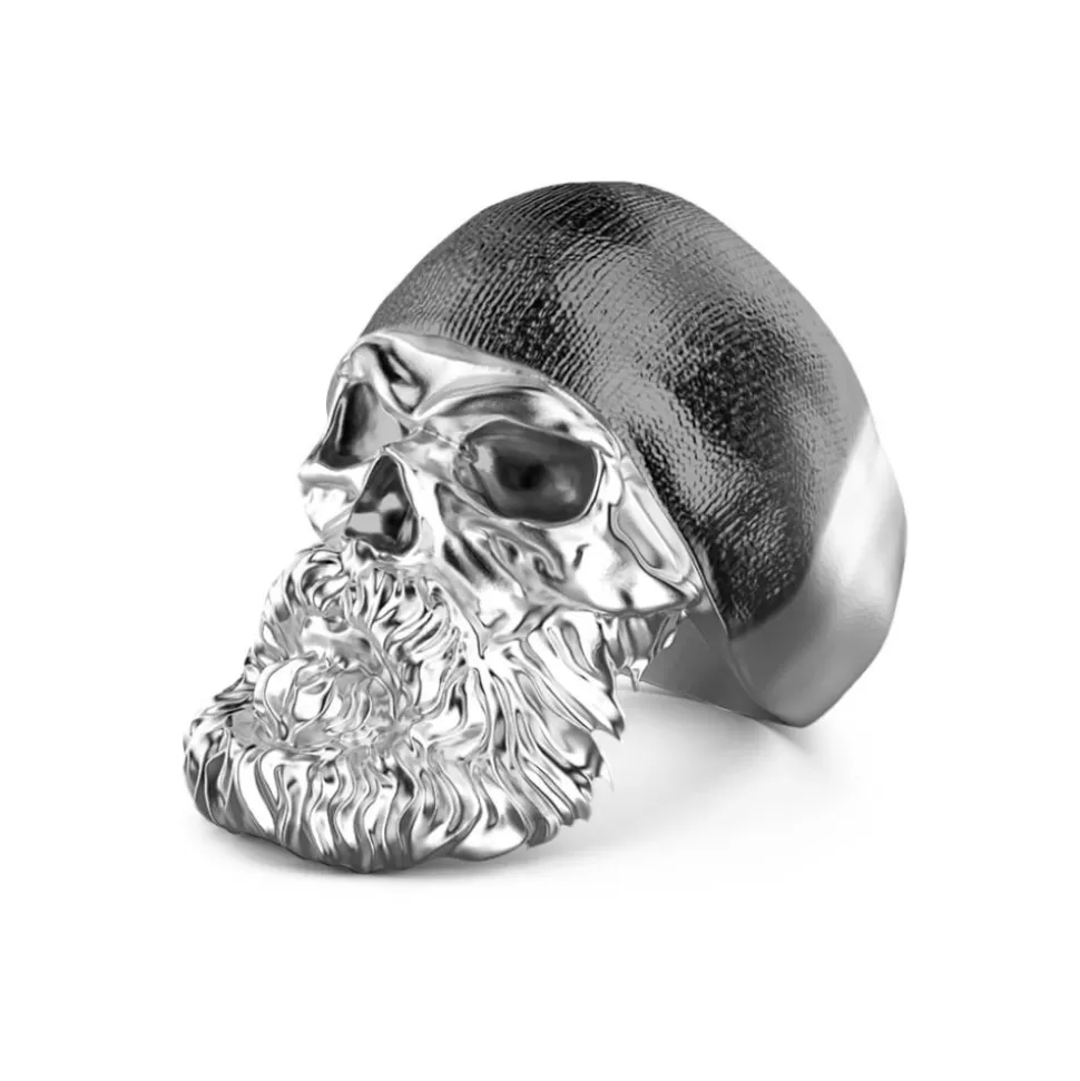 Zancan Silver Ring With Skull.^Zancan Gioielli New