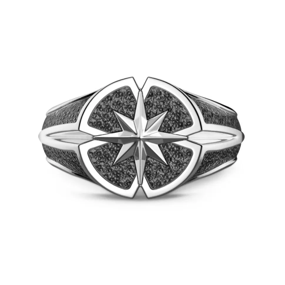 Zancan Silver Ring With Wind Rose.^Zancan Gioielli Flash Sale